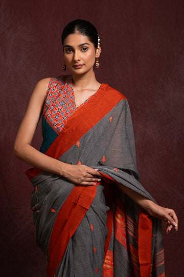 VERSATILE COTTON BLOUSE WITH MIX OF PRINTS AND PATTERNS